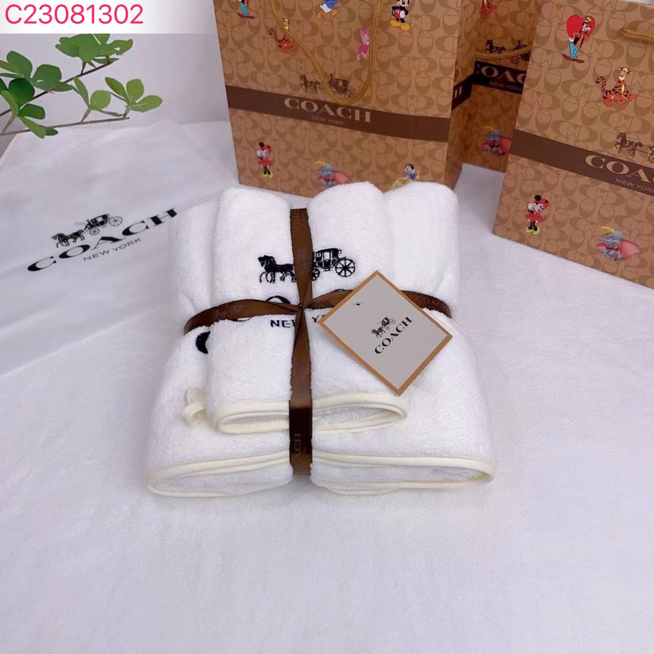 Coach_Beach Towel Set With Box