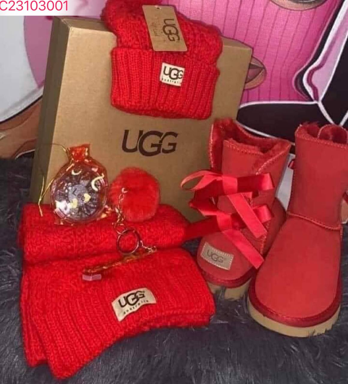 UG_G Scarf and Beanies Set with UG_G Boots